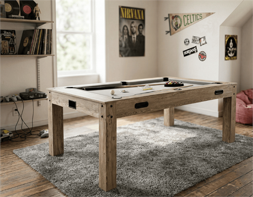 Signature Crawford 4-in-1 Pool, Air Hockey & Table Tennis Table: All Finishes - 6ft, 7ft